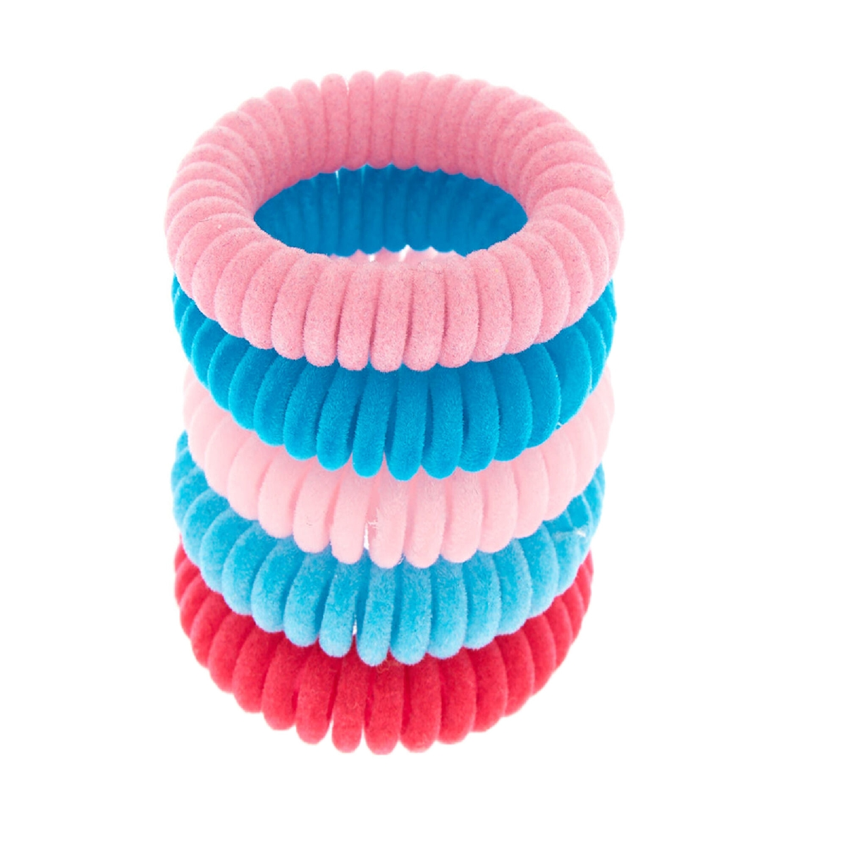 Buy Claire's Club Velvet Spiral Hair Ties - 5 Pack online | Mothercare  Kuwait