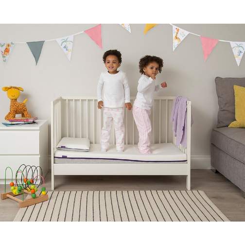 Buy Clevafoam Airgo Support Mattress 70 X 140 X 11 Cm Cot Bed Size online Mothercare Kuwait