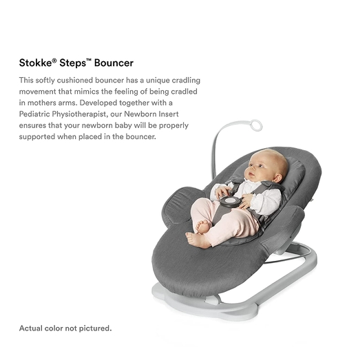 Stokke steps cheap bouncer grey clouds